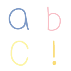 [LINE絵文字] 小さな英語のアルファベットの画像