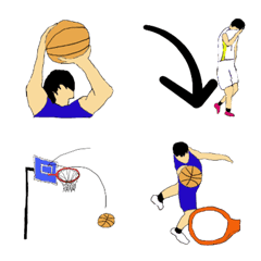 [LINE絵文字] バスケの絵文字の画像