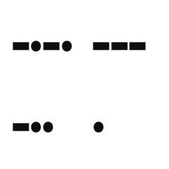 [LINE絵文字] Morse Code 01の画像