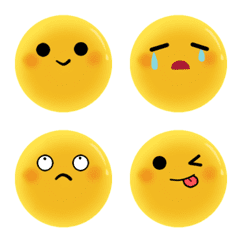 [LINE絵文字] Cute Yolk Simple Emojiの画像