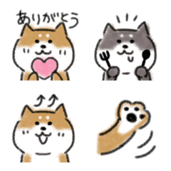 [LINE絵文字] もっちり柴犬絵文字の画像