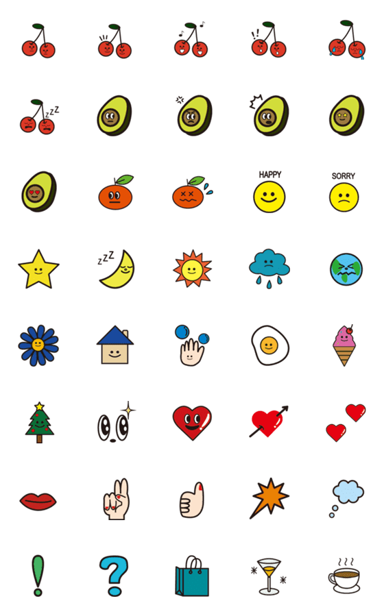 [LINE絵文字]シンプル is ベスト！の画像一覧