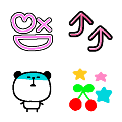 [LINE絵文字] 懐かしい☆デコデコ絵文字④の画像