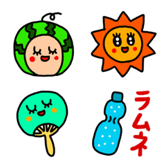 [LINE絵文字] riekimの夏の絵文字の画像