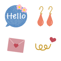 [LINE絵文字] オシャレ♡くすみカラー絵文字の画像