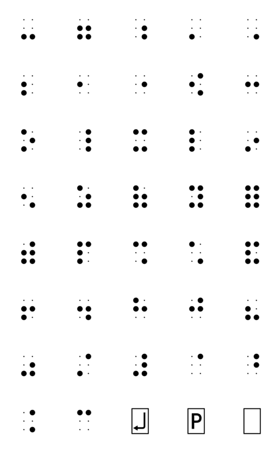 [LINE絵文字]点訳者が点字記号に使える絵文字の画像一覧