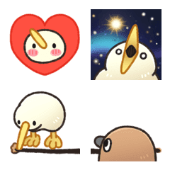 [LINE絵文字] Emoji of unfriendly animals: kiwi's partの画像