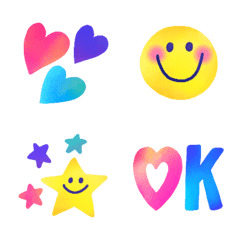 ❤️水彩ニコちゃん❤️の絵文字メイン画像