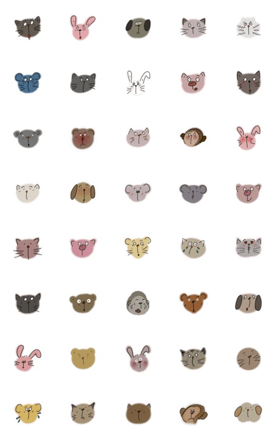 [LINE絵文字]ZOO . 絵文字の画像一覧