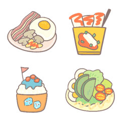 [LINE絵文字] Thinking of What to Eat？の画像