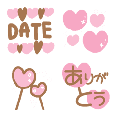 [LINE絵文字] 毎日使える♡ハート♡だらけの絵文字の画像