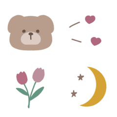 [LINE絵文字] ˗ˏˋ bear emoji ˎˊ˗の画像