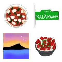 ハワイを愛する皆へ Hawaii絵文字 アロハ2の絵文字メイン画像