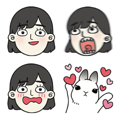 [LINE絵文字] Yi ＆ Fu daily emoji (IRIA＆JUJU)の画像