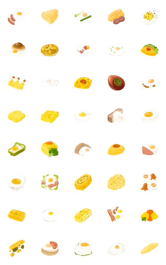 [LINE絵文字]Egg 365 IXの画像一覧