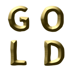 [LINE絵文字] ”金”のデコ文字の画像