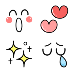 [LINE絵文字] シンプル☆使える絵文字の画像