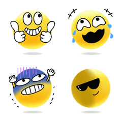 [LINE絵文字] 顔文字♪標準スマイルEMOJI2の画像