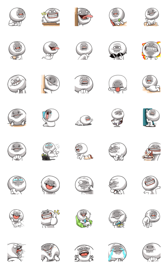 [LINE絵文字]Emoji NhaKrean 7の画像一覧