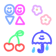 ◎ かわいい線画えもじ ◎の絵文字メイン画像