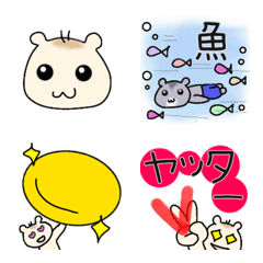 [LINE絵文字] ハムスターのいろいろ使える絵文字の画像