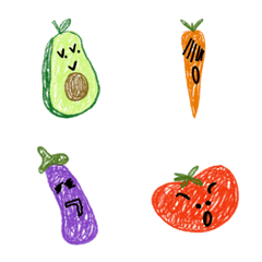 [LINE絵文字] vegetable family emotionの画像