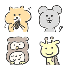 ゆるふわアニマルの絵文字メイン画像