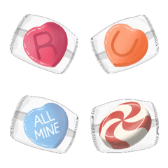 Candy Hearts Alphabet [transparent]