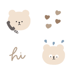 [LINE絵文字] cream bear ´-の画像