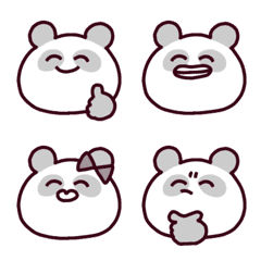 [LINE絵文字] 変な動物たち⑤パンダさんセットの画像