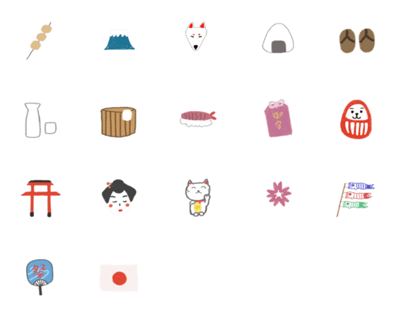 [LINE絵文字]Something about japanの画像一覧