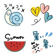 [LINE絵文字] 梅雨と初夏の絵文字の画像