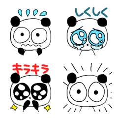 [LINE絵文字] BIGeyes！カラフルなパンダ絵文字の画像