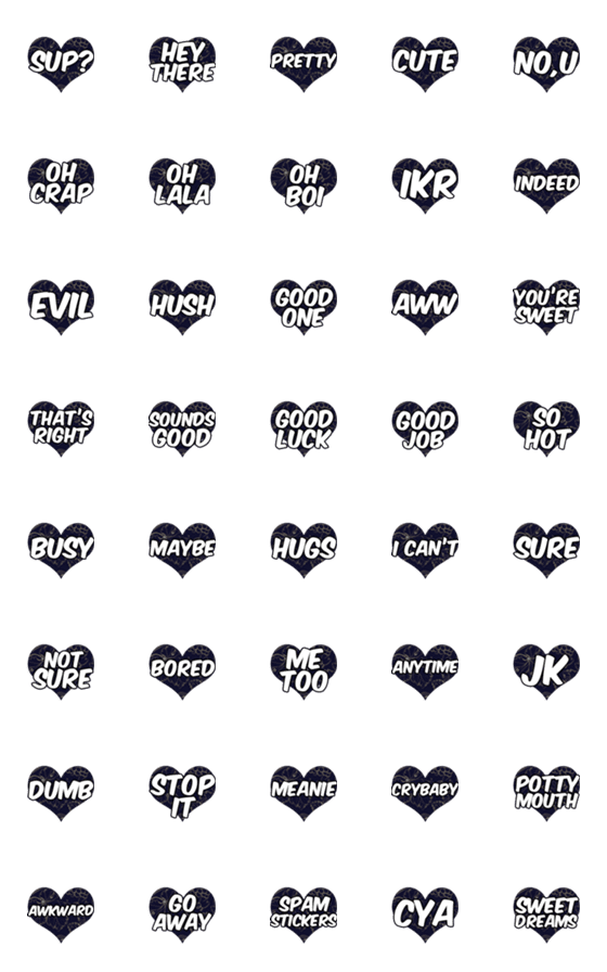 [LINE絵文字]Daily Talk Emoji by Agu vol. 2の画像一覧