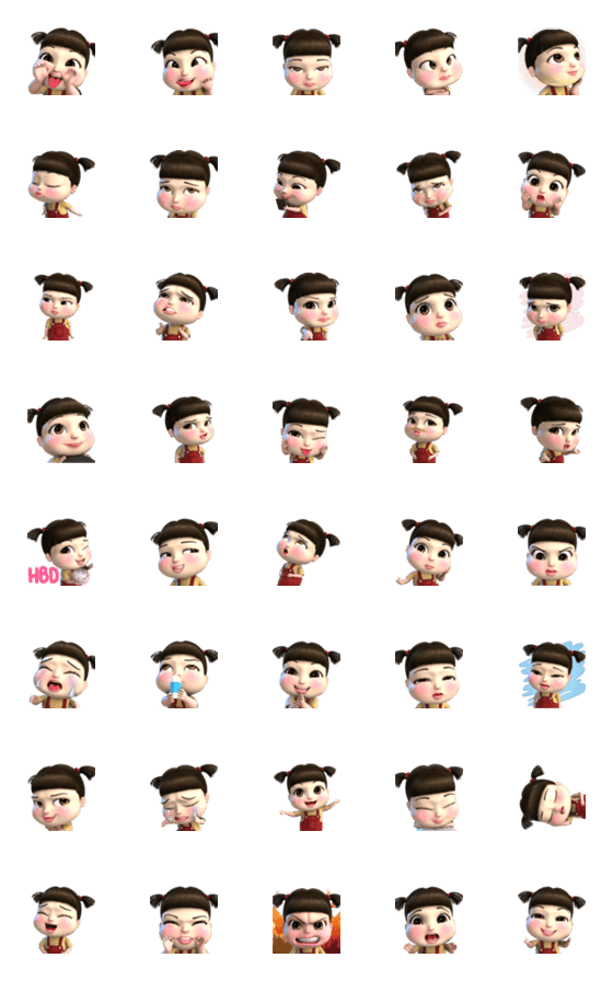 [LINE絵文字]UngPao Emoji [3D]の画像一覧