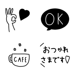 [LINE絵文字] 大人可愛い×記号。の画像