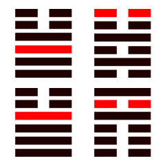 [LINE絵文字] 易経の変爻絵文字34卦40卦【201-240/384】の画像