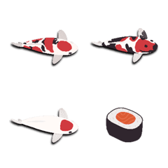 [LINE絵文字] Koi - Nishikigoi [Fish x Food]の画像