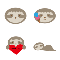[LINE絵文字] ゆるゆるナマケモノの画像