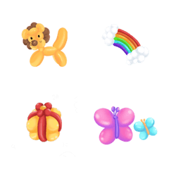 [LINE絵文字] Animal balloonの画像