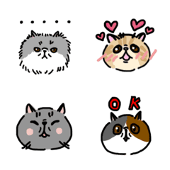 [LINE絵文字] エキゾチックショートヘア＆ロングヘアの画像