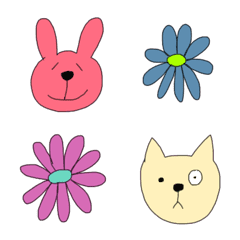 [LINE絵文字] お花と動物の画像