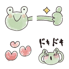 [LINE絵文字] デカ文字♡まいにちカエルの画像