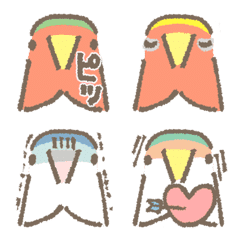 [LINE絵文字] コザクラインコのとりもも（きほんのお顔）の画像