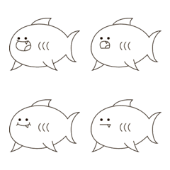 [LINE絵文字] Cute Kyang : Ah Kyang Sharkの画像