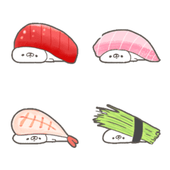 [LINE絵文字] くまやん。絵文字10〜お寿司屋さん〜の画像