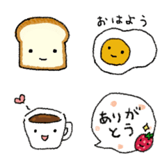 [LINE絵文字] あさごはん（パンのとき）の画像