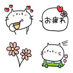 [LINE絵文字] ☆★しろねこちゃんとのEveryday★☆の画像