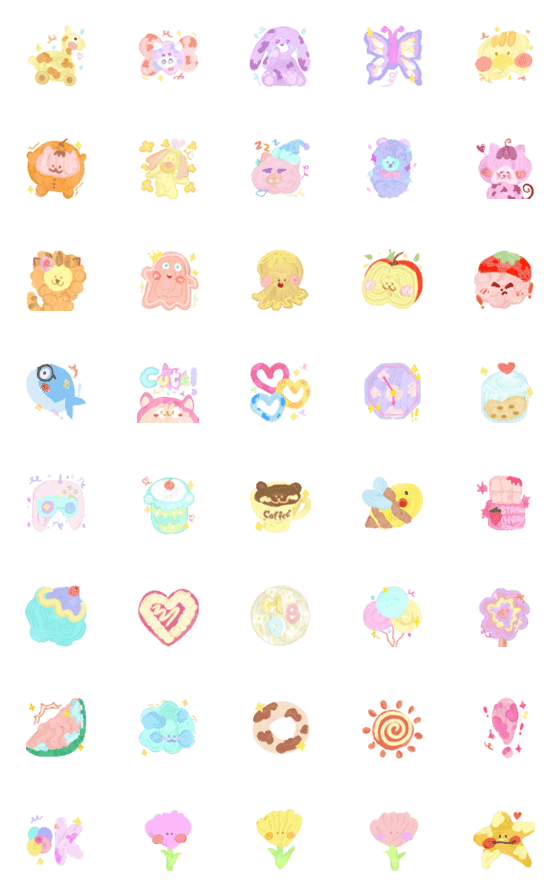 [LINE絵文字]Awww Sweetの画像一覧