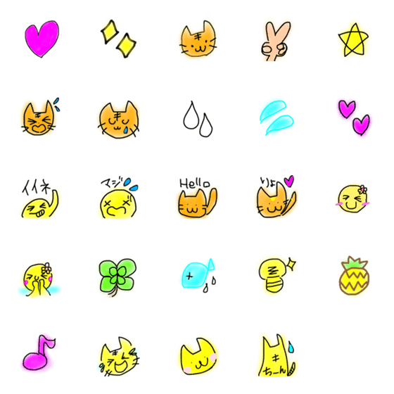 [LINE絵文字]lucky cat.She name is Kamachan.の画像一覧